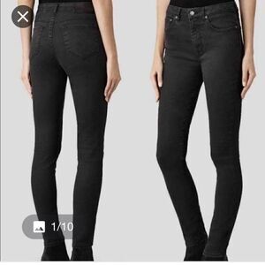 All Saints Mast low rise skinny fit jeans